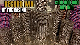 BROKE THE CASINOS RECORD!!! HIGH RISK COIN PUSHER $100,000,000.00 BUY IN!!! (WORLD RECORD) MUST SEE! screenshot 5