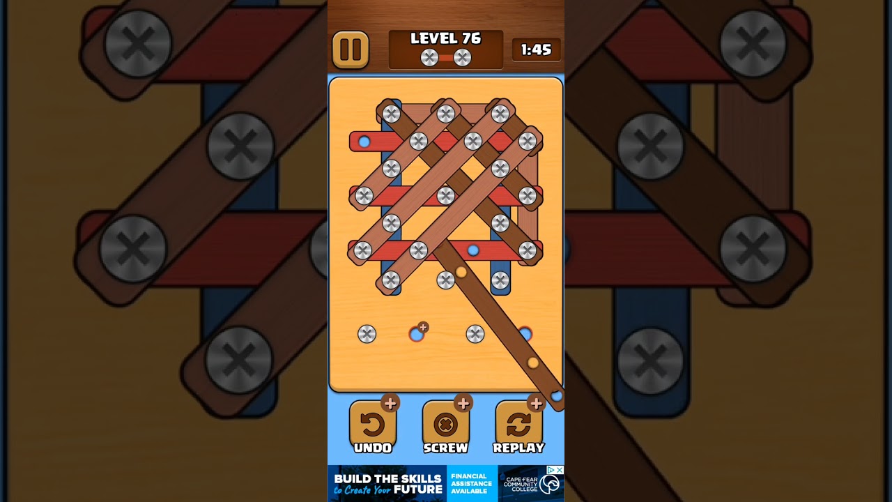 level 76 part 2 how to win nuts X bolts