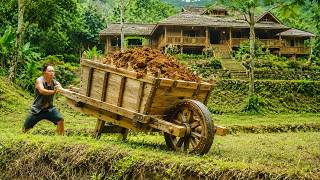 Building a Primitive Empire: Fishpond Upgrade With Giant Wheelbarrows