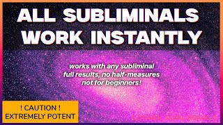 ALL SUBLIMINALS WORK instantly ☆ booster / listen once per day max ⚠️