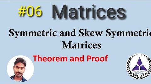 JEE:Matrix L-06|| properties of symmetric and skew symmitric matrices by Bk sir || 12th CBSE and NCE