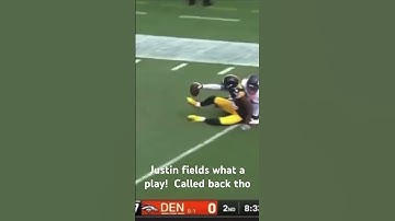 What a throw by Justin Fields!  Called back tho #steelers #justinfields