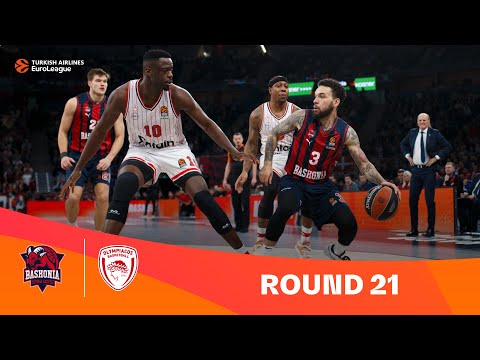 Baskonia-Olympiacos | Round 21 Highlights | 2023-24 Turkish Airlines EuroLeague