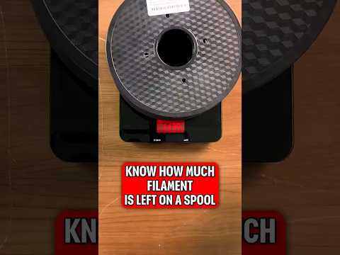 Stop guessing how much filament is left. Here's a tip for weighing filament on spools