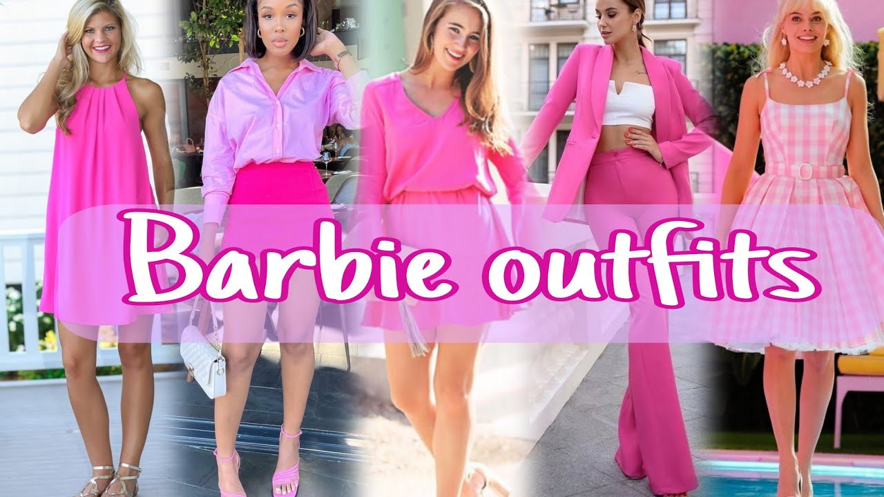 BARBIE OUTFITS 💕HERMOSAS IDEAS DE  LOOKS ROSADO  BARBIE PARA CHICAS