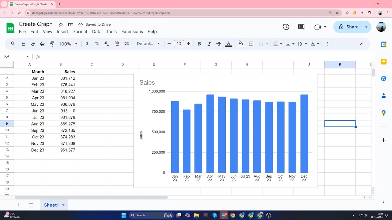 How to Create a Graph in Google Sheets - YouTube