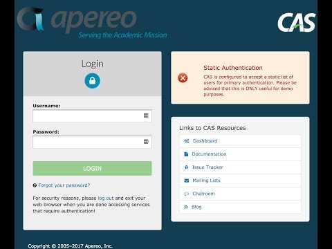 Installing Central Authentication Service (CAS) Server from Gradle Overlay