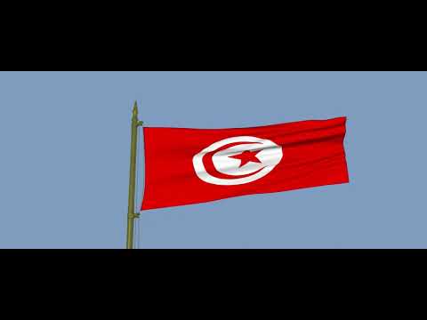 علم تونس يرفرف مع اغنية بلادي تونس زينة البلدان