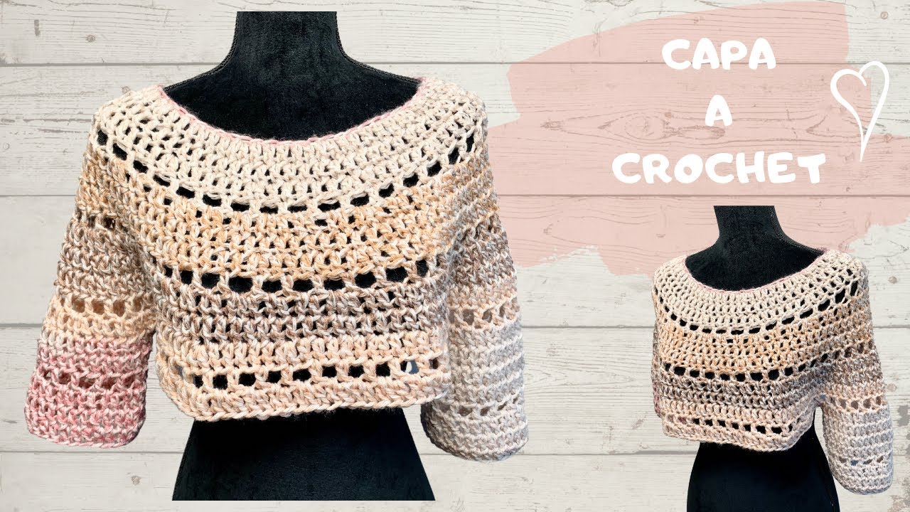 CAPA CON A CROCHET PARA PRINCIPIANTES. #crochetparaprincipiantes - YouTube