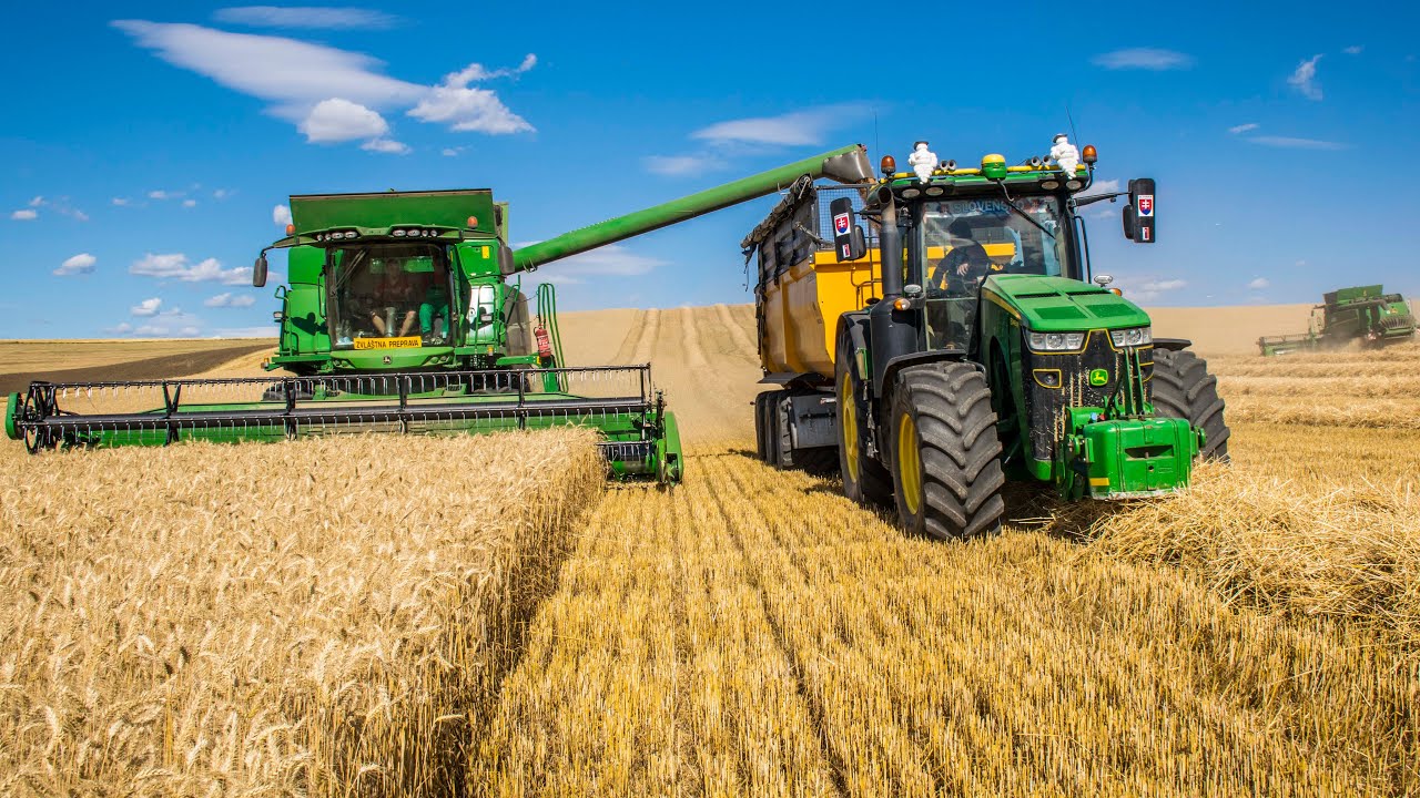 🌾 Žatva (Harvest) 2022 - John Deere 670i | 2x John Deere T660i