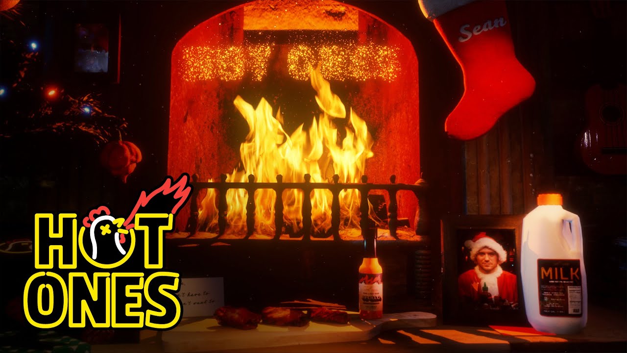 The Hot Ones Holiday Yule Log (2020) | First We Feast