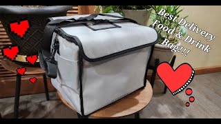 Sleek Space DoorDash Uber Eats Insulated Food & Drink Carrier Delivery Bag - It's The Best!! screenshot 5