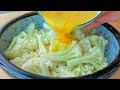 【小穎美食】早餐不吃油條了,花菜裡淋3個雞蛋簡單一做,5分鐘出鍋,比餡餅香