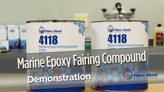 Marine Epoxy Fairing Compound demo
See this product HERE: http://bit.ly/MarineEpoxyFairing
#4114 Marine Epoxy Fairing Compound is a smooth, creamy paste system for fairing large surface imperfections on fiberglass, wood, aluminum, and steel. This tough Marine Epoxy Fairing Compound is UV stable, weather resistant, and can be used above or below the waterline. Use Marine Epoxy Fairing Compound for fairing or surface repair on wooden marine vessels, wood cabinets, fiberglass structures, architectural items, and much more.
When mixed at an easy 1:1 volumetric ratio, this creamy paste can be spread easily onto damaged or rough areas to create a smooth, cosmetic surface. This color coded kit (white resin/brown hardener) indicates when a complete mix has been achieved. Apply this compound up to 1 thick with very little shrinking or sagging during cure. When cured, Marine Epoxy Fairing Compound can easily be sanded and can accept most types of primers and paints.
Call 1-800-838-8984 to speak with a knowledgeable sales representative.We stand behind our urethanes.
If youd like to learn more about Urethanes, follow our blog for weekly updates!
http://bit.ly/FibreGlastBlog Marine Epoxy Fairing Compound demo