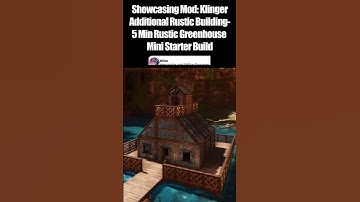 5 min Floating Greenhouse! | Mini Build Showcase |  Klinger Additional Rustic Building #arkascended