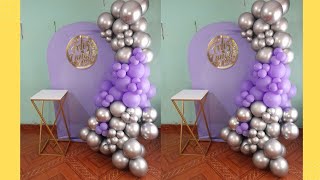 decoracion con globos para cumpleaños