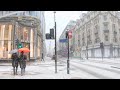 London SNOW Walk ⛄ Finally Snowing Central London 2021