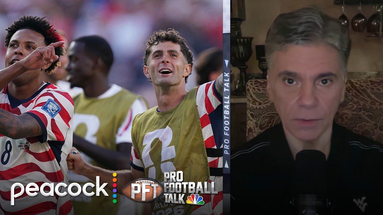 Mike Florio: USA singing 'Country Roads' at World Cup means a lot | Pro Football Talk | NFL on NBC