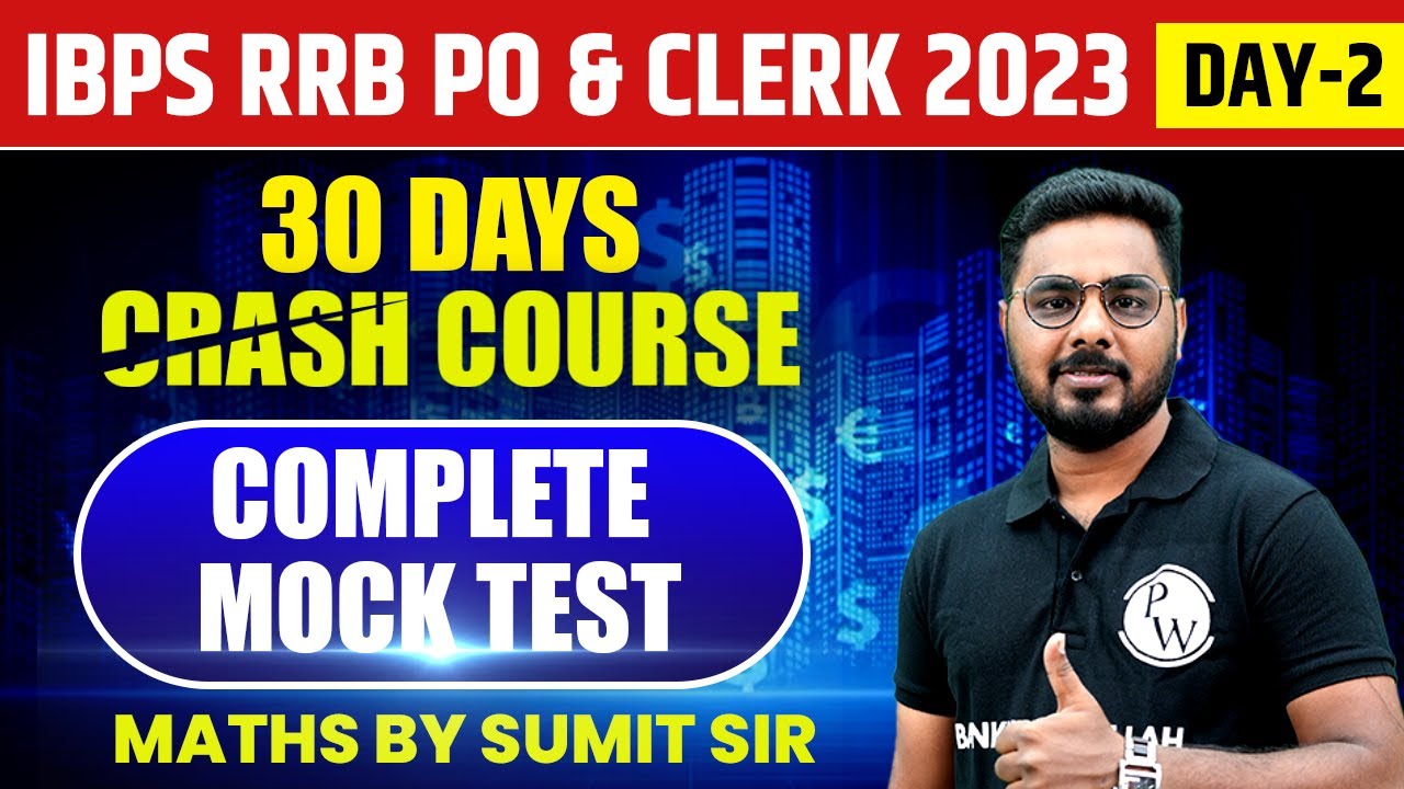 IBPS RRB PO & Clerk 2023 | 30 days Crash Course | Complete Mock Test ...