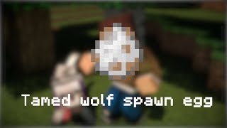 Minecraft Command Tutorial: Custom wolf spawn egg
