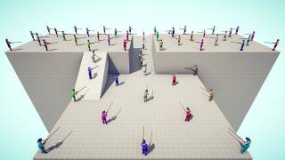 Intense Battle Royale on Corridor Map | Totally Accurate Battle Simulator TABS