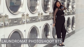 Laundromat Maternity Pregnancy Photo Shoot Behind The Scenes