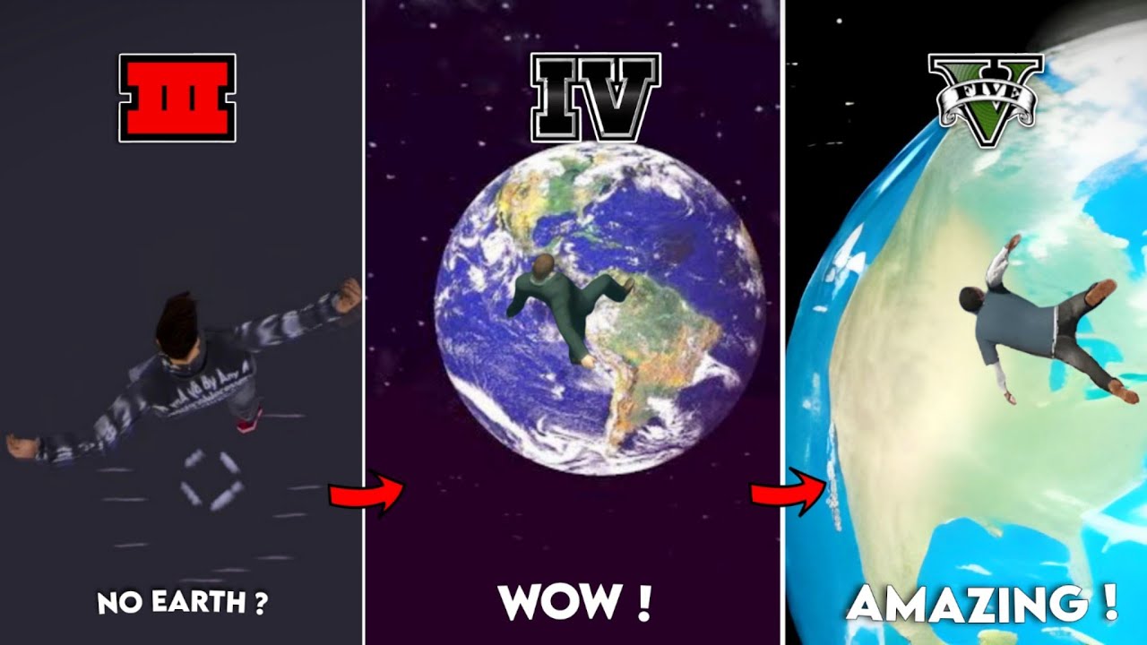Falling FROM SPACE in Every GTA Game! (GTA 3 → GTA 5)