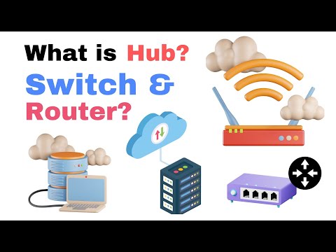 Hub  switch and Router, How they work, differences, advantages and disadvantages