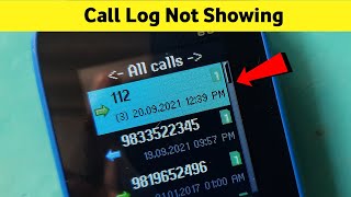 Call Logs Not Showing Or Contact Name Not Showing In Call Log Lava Keypad Phone Hero 600 A1, Gem