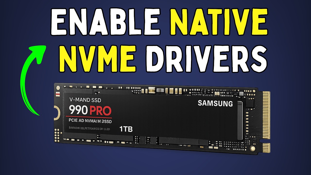 How to Enable Native NVMe Drivers in Windows 11 - YouTube