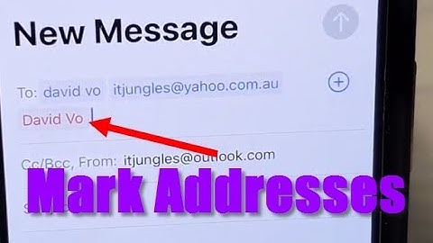 What is Mark Addresses in Mail App and How to Use It on iPhone 11 Pro IOS 13