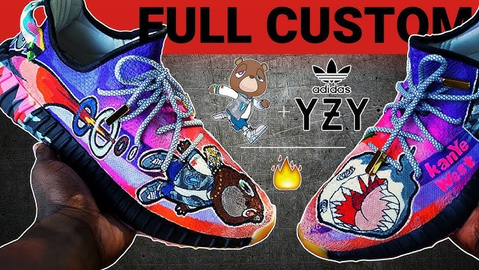 Color Recognition Yeezy 350 Boost Custom - Bizon Customs