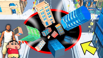 SHINCHAN & FRANKLIN try to EAT THE ENTIRE MAP USING MEGA SUPER HOLE IN Hole.Io