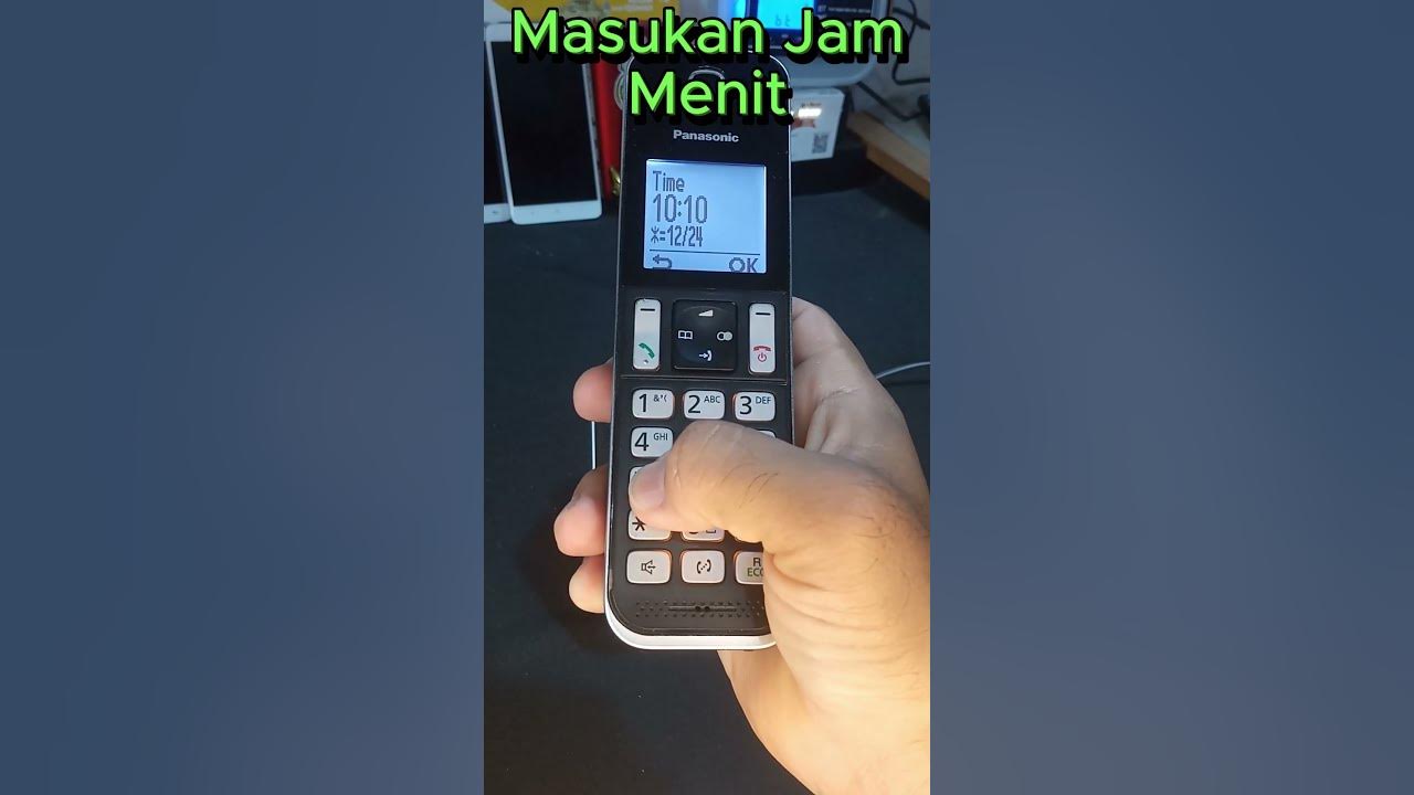 Panasonic KXTGD310 Seting Date & Time Seting Tanggal dan Jam dengan