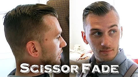 Tapered Scissor Fade Haircut | With Unique Flutter...