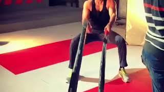 Atharvaa Gym Workouts Practicing Video