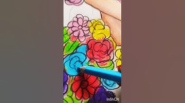 Radheswarkrishna drawing 😯 🥰ll Radha Krishna half face drawing😍 ll Radha ji drawing ll#shorts