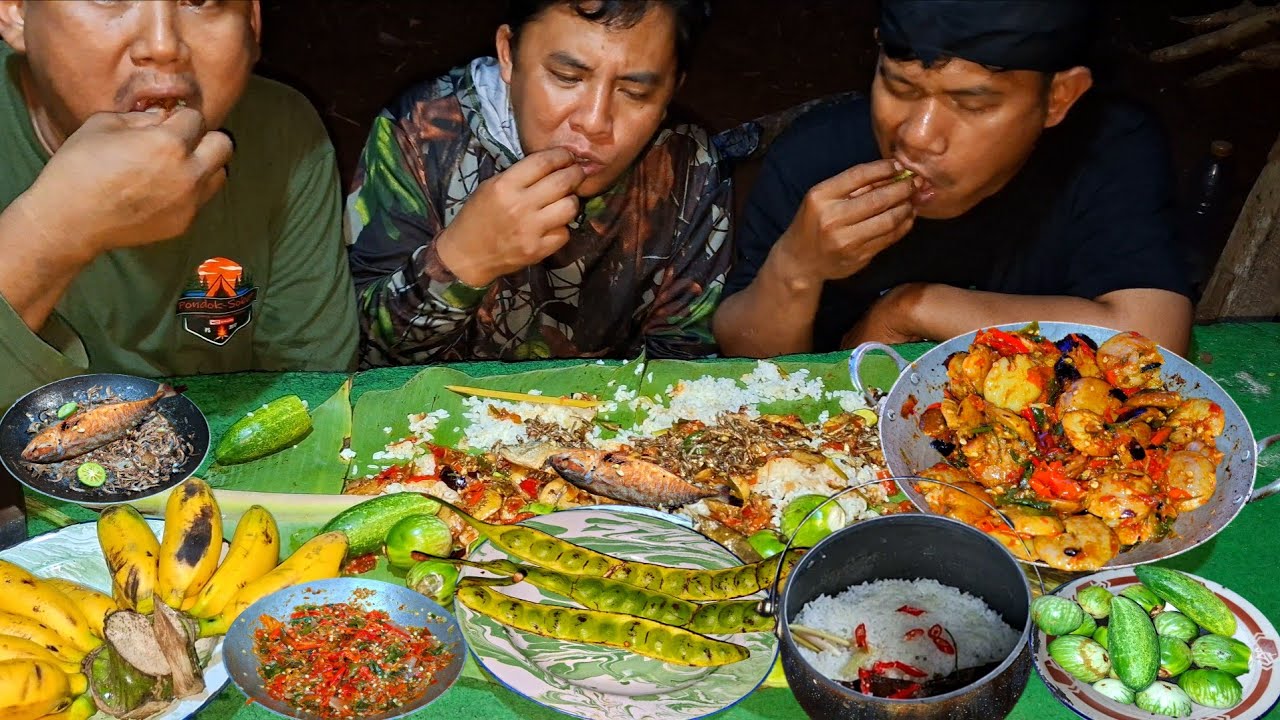 JOS GANDOS LIWETAN BALADO JENGKOL NYA NIKMAT BANGET‼️SAMBEL,PETE,GORENG TERI,PEDA MERAH DAN LALAPAN