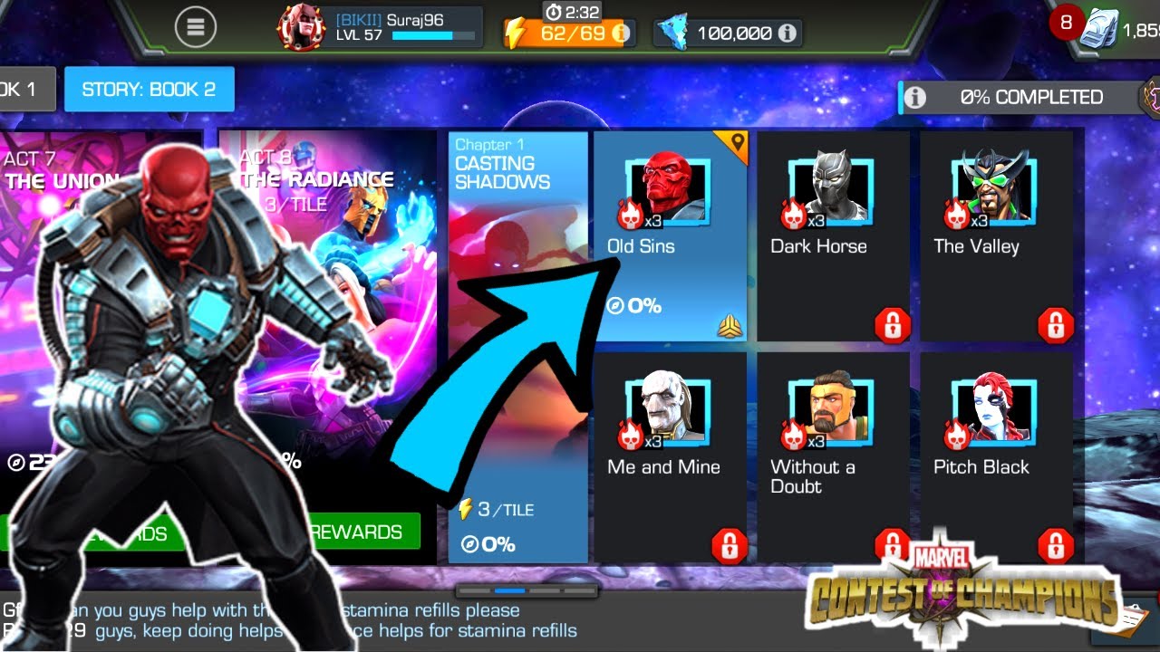 Valiant Journey Act 8.1.1 (Old Sins) Easy Completion| Marvel Contest of Champions Gameplay in Hindi|