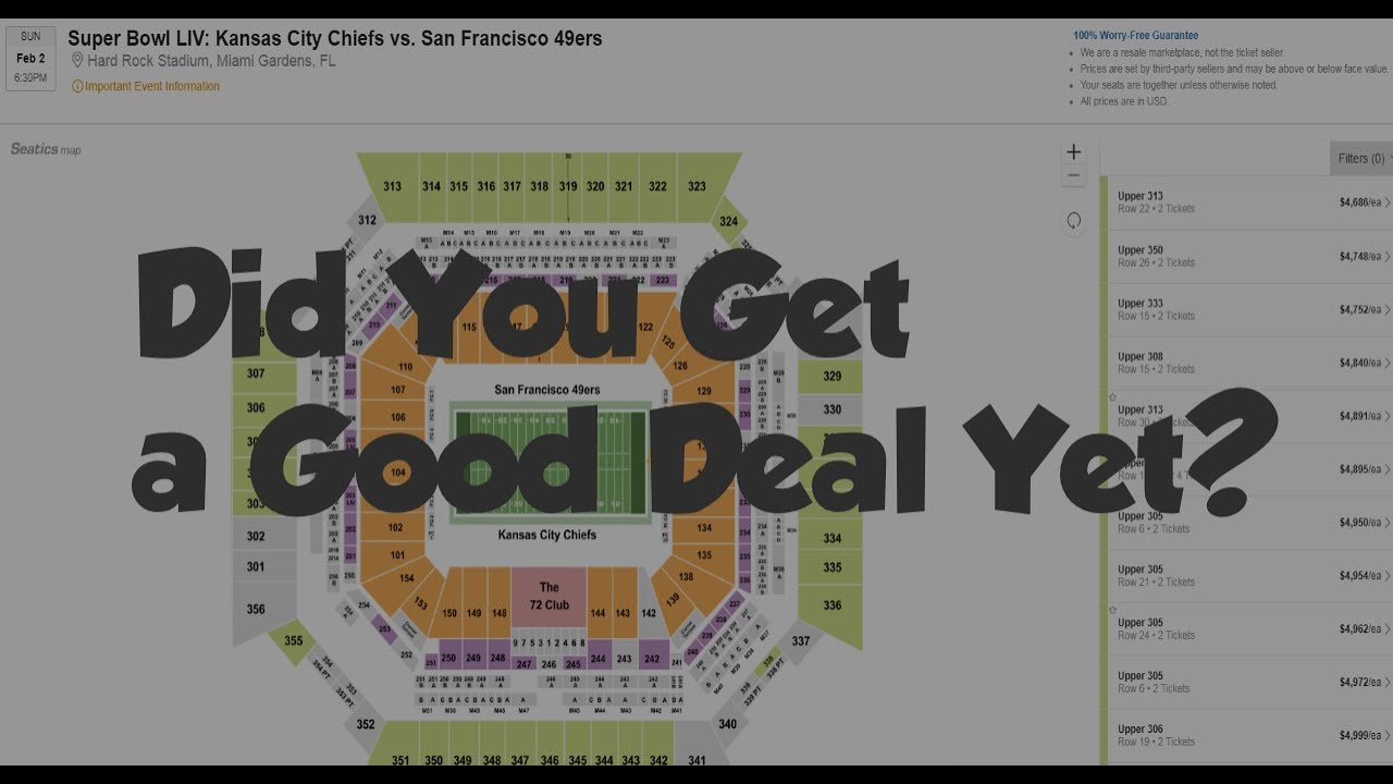 Best Time to Buy Super Bowl 54 Tickets Part 5 YouTube