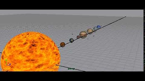 Art 2470 Introduction to 3D Modeling - Solar System Animation