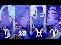 ☆ Zodiac Princes ☆ Capricorn ☆ Aquarius ☆ Pisces ☆ Aries ☆ [SPEEDPAINT]