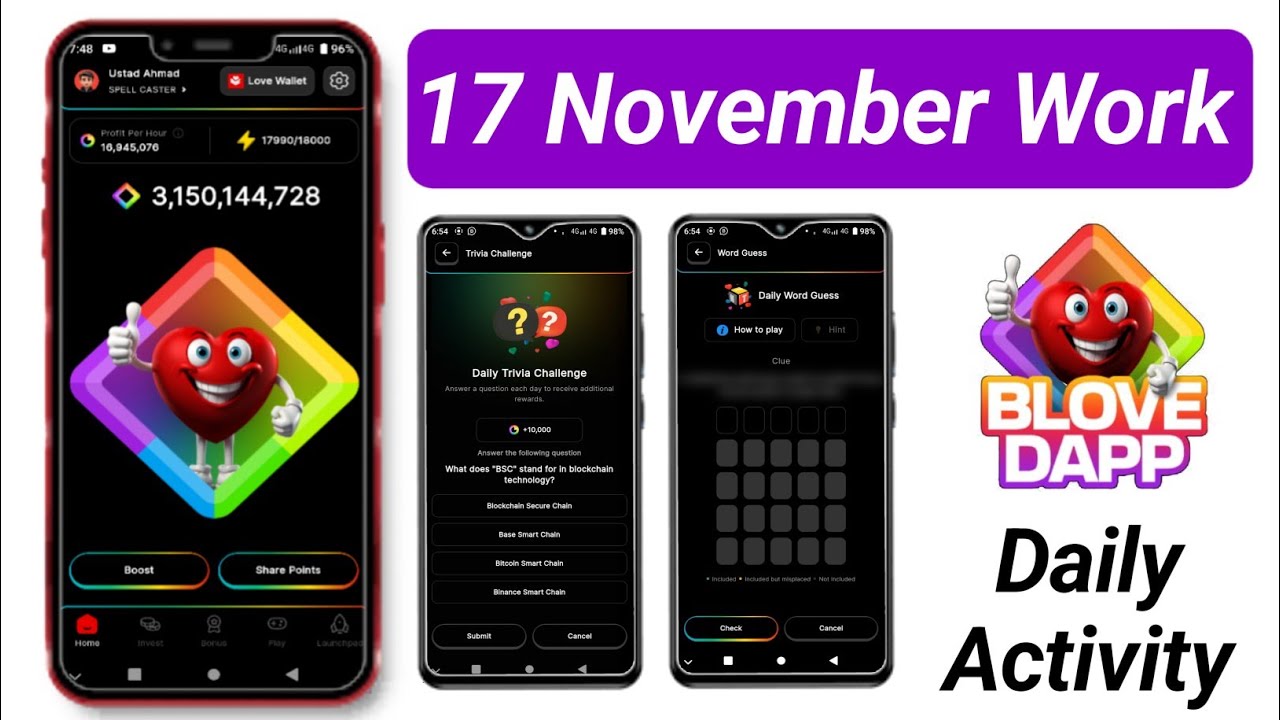 17 November Blove Dapp Word Guess Trivia Challenge Combo Card 17-november-blove-dapp-word-guess-trivia-challenge-combo-card