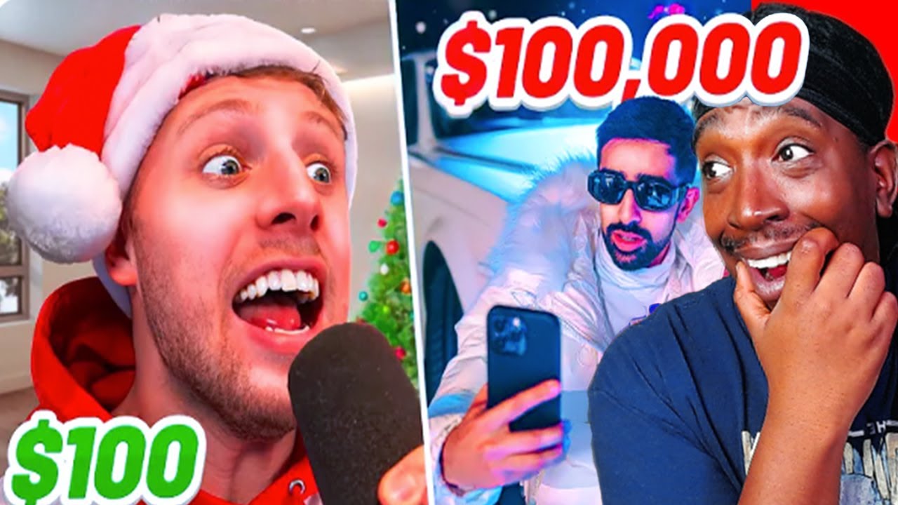 SIDEMEN $100,000 vs $100 CHRISTMAS SONG (REACTION)