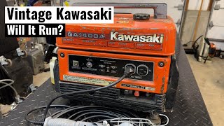 Vintage Kawasaki Generator  Will It Run?