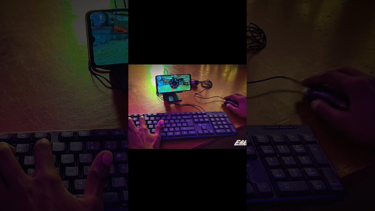 Free Fire Gaming keyboard mouse🖱️⌨️📲 Gameplay 