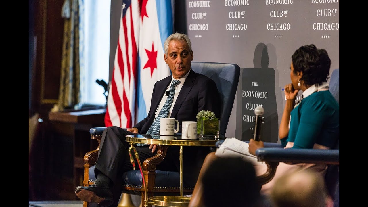 The Honorable Rahm Emanuel, Mayor, City of Chicago, 7/19/18 (Q&A) - YouTube The Economic Club of Chicago