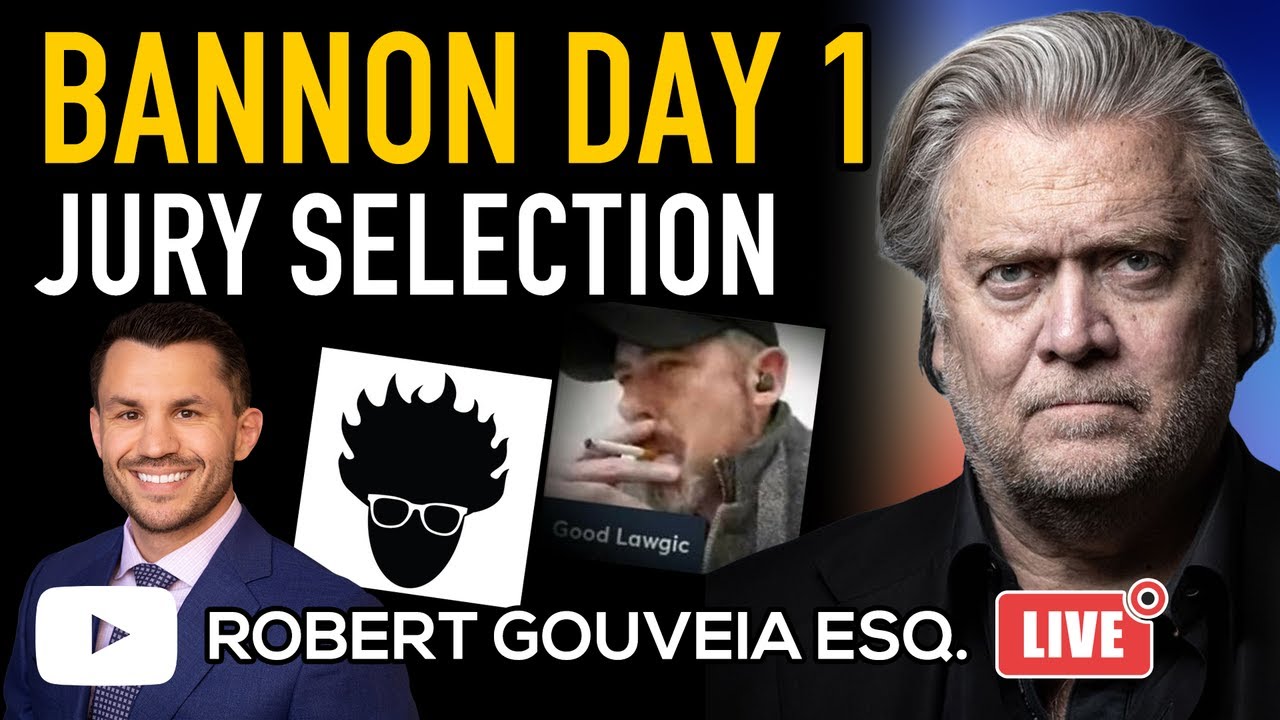 Steve Bannon Trial Day 1: Jury Selection Transcript Review - YouTube