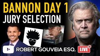 Steve Bannon Trial Day 1: Jury Selection Transcript Review