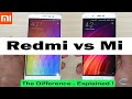 Redmi vs Mi phones | Difference between | Explained | HINDI